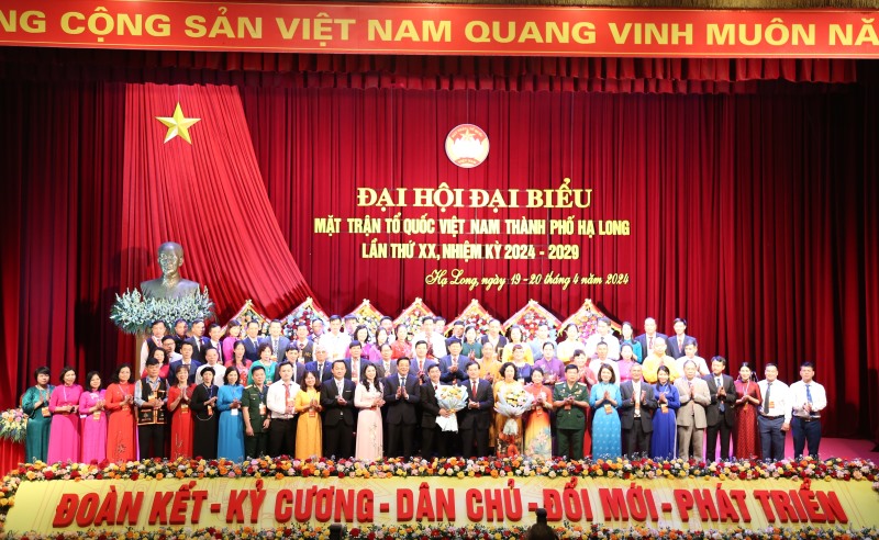 Bế mạc Đại hội đại biểu MTTQ Việt Nam TP Hạ Long lần thứ XX, nhiệm kỳ 2024 - 2029