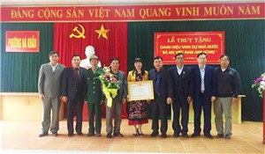 TP Hạ Long: Truy tặng danh hiệu vinh dự nhà nước "Bà mẹ Việt Nam Anh hùng"