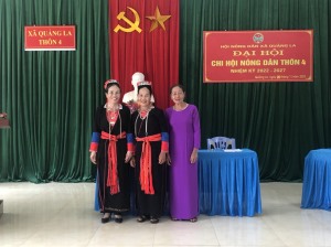 Chi hội nông dân thôn 4 xã Quảng La tổ chức Đại hội nhiệm kỳ 2022 - 2027