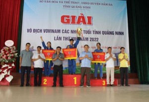 Hạ Long giành giải nhì toàn đoàn tại giải vô địch Vovinam các nhóm tuổi tỉnh Quảng Ninh lần thứ VIII