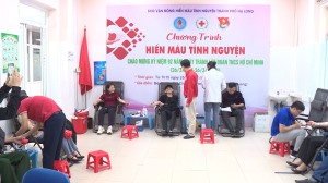 Chương trình hiến máu tình nguyện hướng tới kỷ niệm 92 năm thành lập Đoàn TNCS Hồ Chí Minh