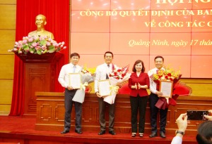Đồng chí Nguyễn Hữu Thọ, Ủy viên Ban Thường vụ Thành ủy, Trưởng Ban Tổ chức Thành ủy Hạ Long giữ chức vụ Phó trưởng Ban Tổ chức Tỉnh ủy.