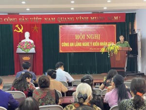 Ủy ban Mặt trận Tổ quốc và Công an phường Hồng Gai tổ chức Hội nghị “Công an lắng nghe ý kiến nhân dân” năm 2023