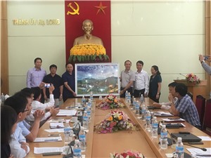 THÀNH PHỐ HẠ LONG TIẾP ĐOÀN CÔNG TÁC HUYỆN ỦY NẬM NHÙN- TỈNH LAI CHÂU