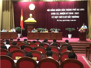 HĐND Thành phố khóa XX nhiệm kỳ 2016- 2021 họp kỳ bất thường