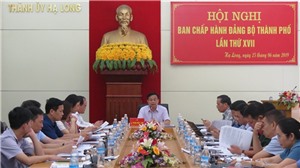 Hội nghị BTV và hội nghị BCH Đảng bộ thành phố Hạ Long