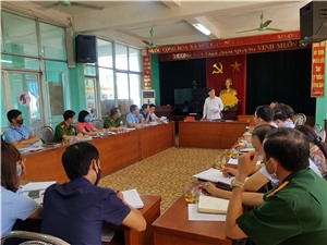 Đoàn công tác số 01 Thành ủy làm việc với Đảng ủy phường Hà Lầm