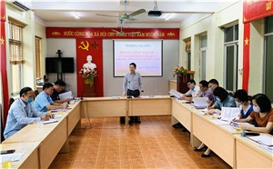 Đoàn công tác số 3 Thành ủy làm việc với Đảng uỷ Xã Đồng Lâm