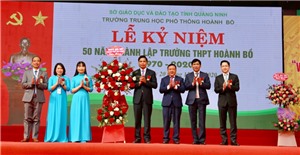 Trường THPT Hoành Bồ kỷ niệm 50 năm Ngày thành lập