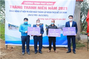 Thành đoàn Hạ Long phát động Tháng thanh niên năm 2021 tại xã Đồng Sơn