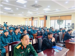 Cụm xã Thống Nhất- Vũ Oai - Hoà Bình khai mạc huấn luyện Dân quân tự vệ 2021