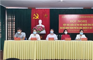 Hội nghị tiếp xúc giữa cử tri phường Hồng Gai với người ứng cử đại biểu HĐND TP Hạ Long