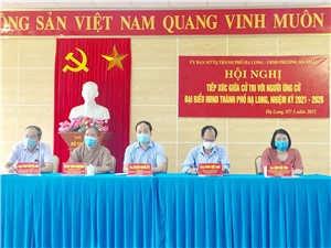 70 cử tri phường Hà Khẩu tiếp xúc với người ứng cử đại biểu HĐND thành phố Hạ Long