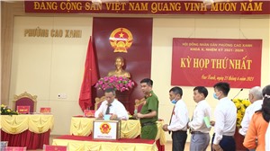 Cao Xanh: Tổ chức kỳ họp thứ nhất HĐND phường khóa X, nhiệm kỳ 2021-2026