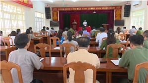 BTV Thành ủy làm việc với Đảng bộ Công an, Ban Chỉ huy quân sự, Tòa án nhân dân thành phố; Chi bộ: Viện kiểm sát, Thi hành án thành phố