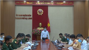 UBND Thành phố họp chuẩn bị tổ chức diễn tập Phòng thủ dân sự ứng phó siêu bão và TKCN 2021