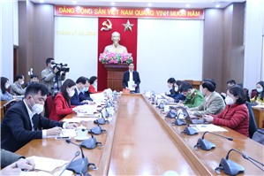Ban thường vụ Thành ủy làm việc với BCĐ thành phố về thực hiện Nghị quyết số 06-NQ/TU của Thành ủy và Chương trình xây dựng Nông thôn mới thành phố Hạ Long