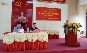 Phường Cao Xanh tổ chức hội nghị tiếp xúc cử tri với đại biểu HĐND phường 