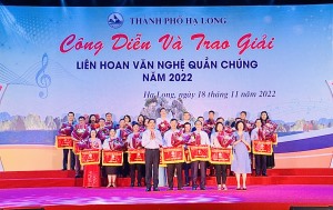 TP Hạ Long: Công diễn và trao giải Liên hoan văn nghệ quần chúng năm 2022