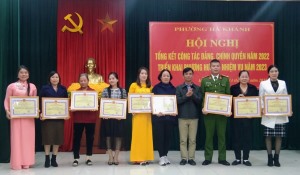 Hội nghị tổng kết công tác xây dựng Đảng, chính quyền phường Hà Khánh năm 2022, phương hướng nhiệm vụ năm 2023