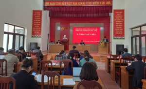 Xã Lê Lợi tổ chức kỳ họp thứ chín - HĐND xã khóa XXI
