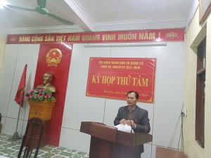HĐND xã Bằng Cả tổ chức kỳ họp thứ tám, nhiệm kỳ 2021-2026