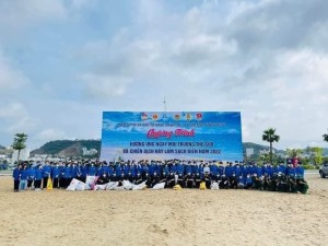 Hưởng ứng ngày môi trường thế giới và ra quân chiến dịch hãy làm sạch biển năm 2022. 