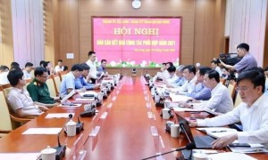 Đảng ủy Than Quảng Ninh và Thành ủy Hạ Long đánh giá kết quả công tác phối hợp năm 2021