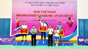 Hạ Long đoạt cup vô địch toàn đoàn tại Giải thể thao HCSN tỉnh Quảng Ninh - Cup Lotus năm 2022