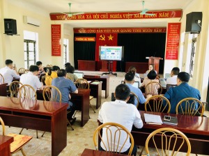 Tập huấn về TCVN ISO 9001: 2015 trên phần mềm ISO điện tử cho lãnh đạo, cán bộ, công chức phường Hà Trung