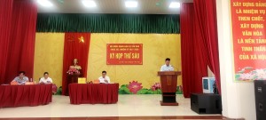 HĐND xã Tân Dân tổ chức kỳ họp thứ sáu, nhiệm kỳ 2021-2026