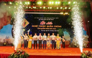 Đoàn nghệ thuật quần chúng TP Hạ Long dành huy chương vàng toàn đoàn tại Hội diễn nghệ thuật quần chúng tỉnh Quảng Ninh năm 2022