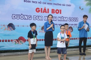Đoàn thanh niên phường Bãi Cháy tổ chức Giải bơi đường đua xanh năm 2022