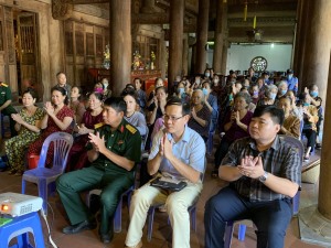 Bồi dưỡng kiến thức quốc phòng an ninh cho tín đồ Phật tử phường Hồng Gai