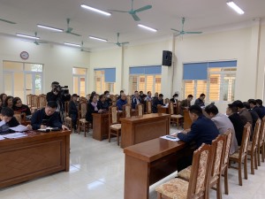 Đối thoại giải quyết kiến nghị liên quan đến GPMB Công trình vườn hoa cây xanh, tiểu cảnh tại khu vực nút giao cao tốc Hạ Long- Vân Đồn