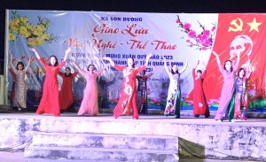 Xã Sơn Dương: Giao lưu văn nghệ - thể thao mừng Đảng, mừng xuân