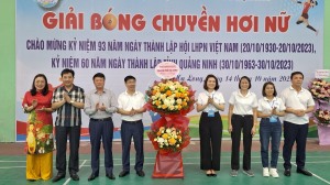 Hội LHPN TP Hạ Long tổ chức giải bóng chuyền hơi nữ năm 2023