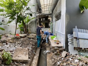Phường Hồng Hà: Hơn 80 hộ dân tự tháo dỡ công trình xây dựng trên mương, cống 