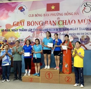 Phường Hồng Hà: Giải bóng bàn chào mừng kỷ niệm 60 năm, ngày thành lập tỉnh Quảng Ninh (30/10/1963-2023) và 30 năm, ngày thành lập thành phố Hạ Long (27/12/1993-2023