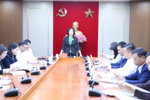Thống nhất một số nội dung phục vụ Chương trình giao lưu hữu nghị với Chính hiệp toàn quốc Trung Quốc