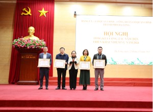 Đảng ủy - Cơ quan UBND - Công đoàn cơ quan UBND thành phố tổng kết công tác năm 2023