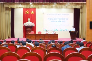 UBND thành phố tổ chức phiên họp thường kỳ tháng 4 năm 2023