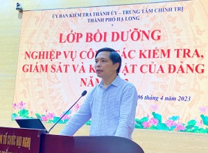 Khai giảng lớp bồi dưỡng nghiệp vụ công tác kiểm tra, giám sát và kỷ luật Đảng năm 2023