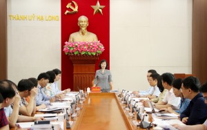 Đoàn Giám sát Ban Chấp hành Đảng bộ tỉnh giám sát tại Đảng bộ TP Hạ Long