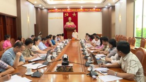 Thường trực Thành ủy giao ban với các Cơ quan chuyên trách tham mưu, giúp việc