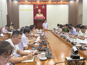 BTV Thành ủy họp nghe báo cáo về tình hình đợt mưa từ 25 đến 26/6