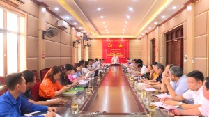 BTV Thành uỷ làm việc với Đảng bộ phường Hoành Bồ