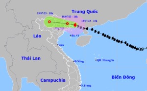 Bão Talim giảm cấp, cách Quảng Ninh 50 km