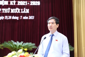 Bài phát biểu chỉ đạo của đồng chí Bí thư Thành ủy tại kỳ họp thường lệ giữa năm 2023 HĐND Thành phố khoá II, nhiệm kỳ 2021-2026