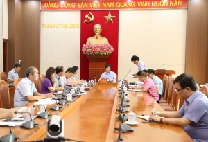 Thường trực Thành ủy giao ban công tác tuần thứ 26
